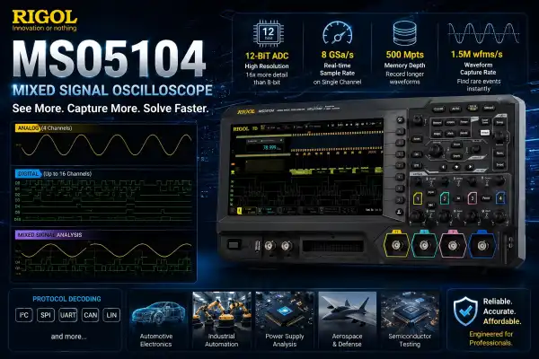 MSO5104 Hybrid Wave Generator 100MHz for Professional Test Environments